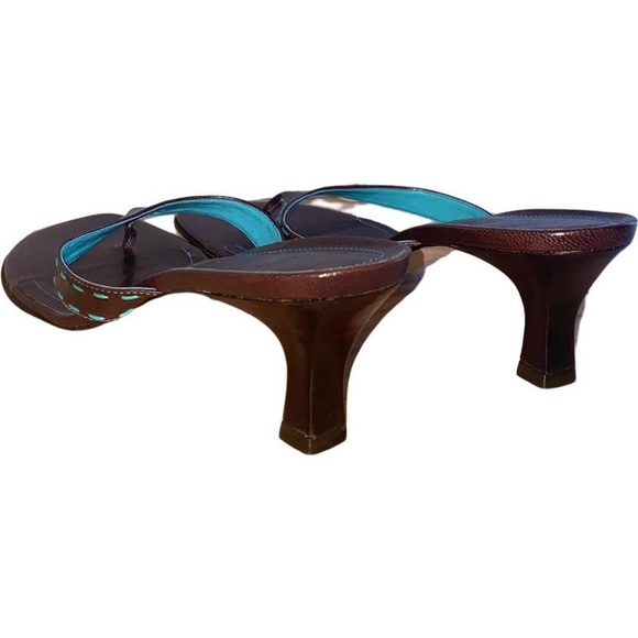 Vintage Brown Kitten Heel - Picture 3 of 4